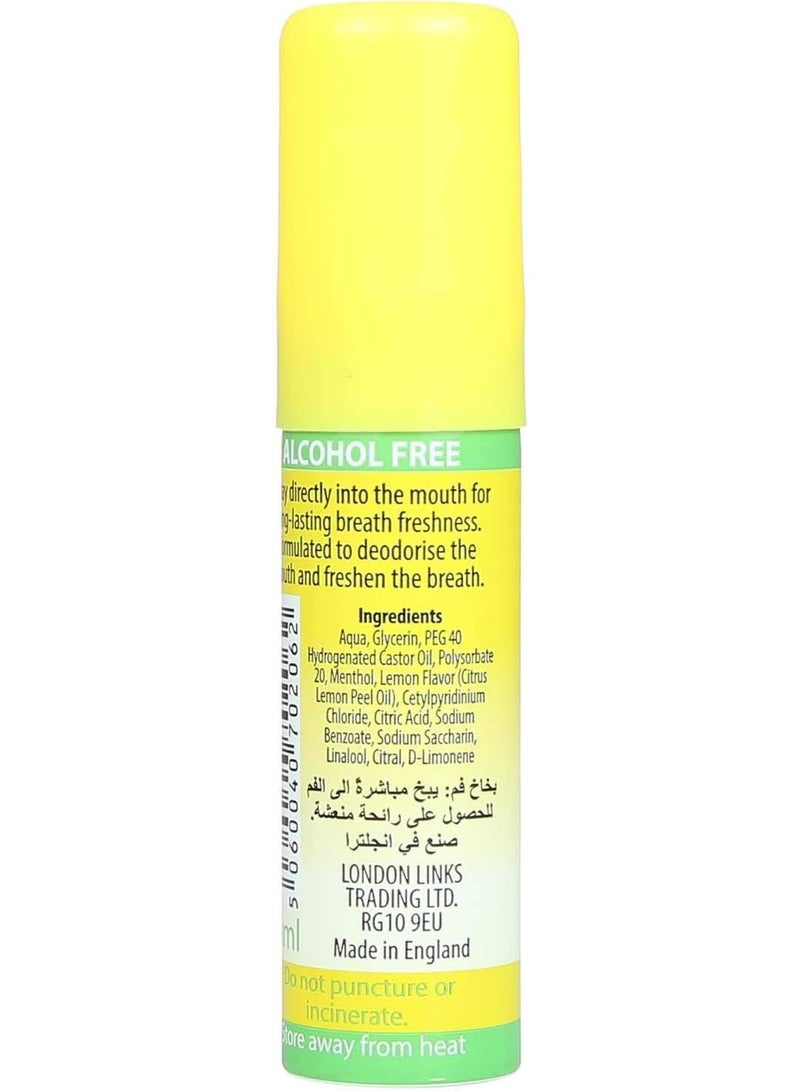 Fresh Talk Mouth Freshener Spray Lemon Flavor - Instant Breath Care - 20ml - Image 3